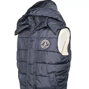 Vtg Abercrombie & Fitch Puffer Vest Jacket Sherpa